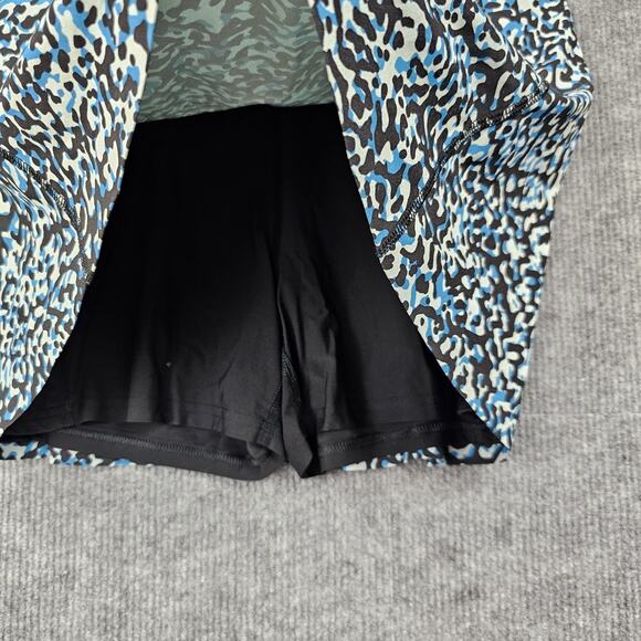 Athleta Infinity Dress Womens Small Blue Leopard Print Built-In Shorts Athletic - Picture 4 of 7
